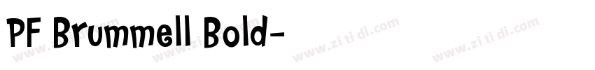 PF Brummell Bold字体转换
